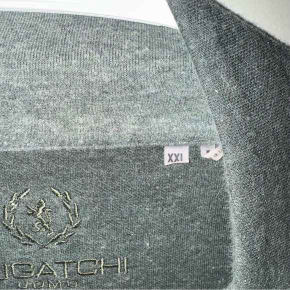 Bugatchi Men’s‎ Quarter Zip Long Sleeve Green/Black Top Size XXL - Picture 4 of 6